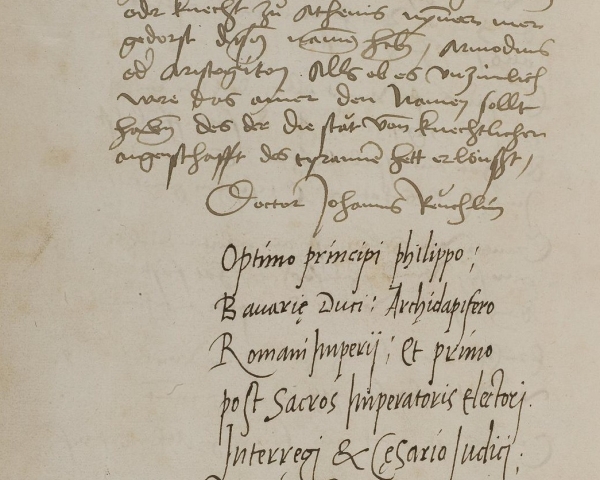 Feuille finale de la traduction allemande par Reuchlin des Entretiens tusculains de Cicéron | Bibliothèque universitaire de Heidelberg : Cod. Pal. germ. 482