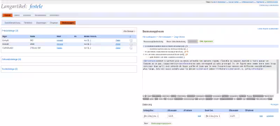 Une interface utilisateur du système de rédaction d'articles DEAF-DWS